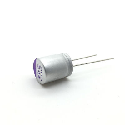 Πυκνωτής 35v 220uf UPL1V221M0812 125℃ γενικού σκοπού φίλτρων αναστροφέων
