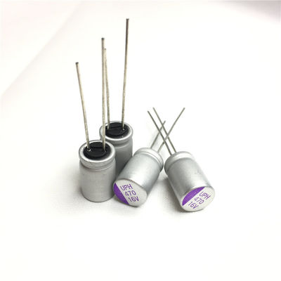 condensadores electrolíticos 125℃ del grado industrial de estado sólido conductor del polímero 16v470uf