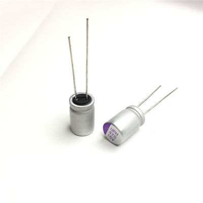 condensadores electrolíticos 125℃ del grado industrial de estado sólido conductor del polímero 16v470uf