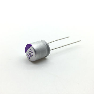 خازن های الکترولیتی جامد 25v100uf ظرفیت صوتی UPL1E101M0808 125℃